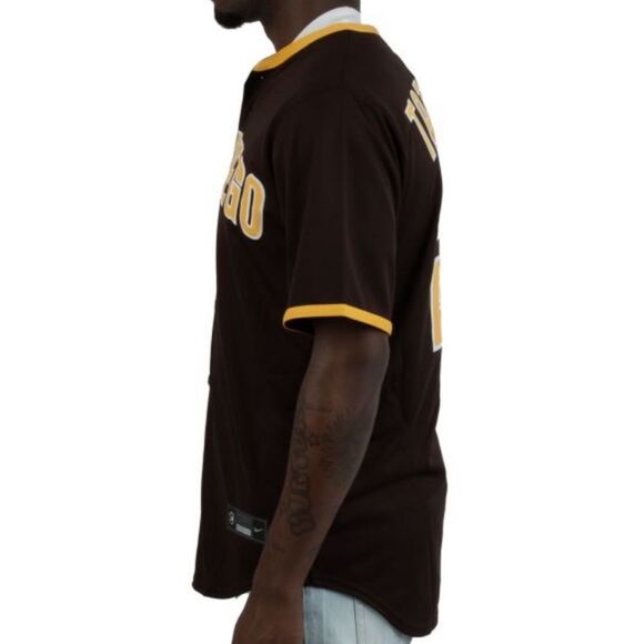 NIKE SAN DIEGO TATIS TEAM JERSEY 
Tatis Jr Number 23 Brown Large NWT - Picture 3 of 6